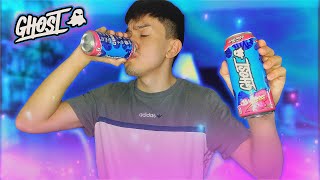 NEW Cotton Candy Bubblicious Ghost Energy Can Review