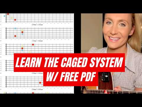 Connect All 5 CAGED System Shapes! FREE PDF Diagram!