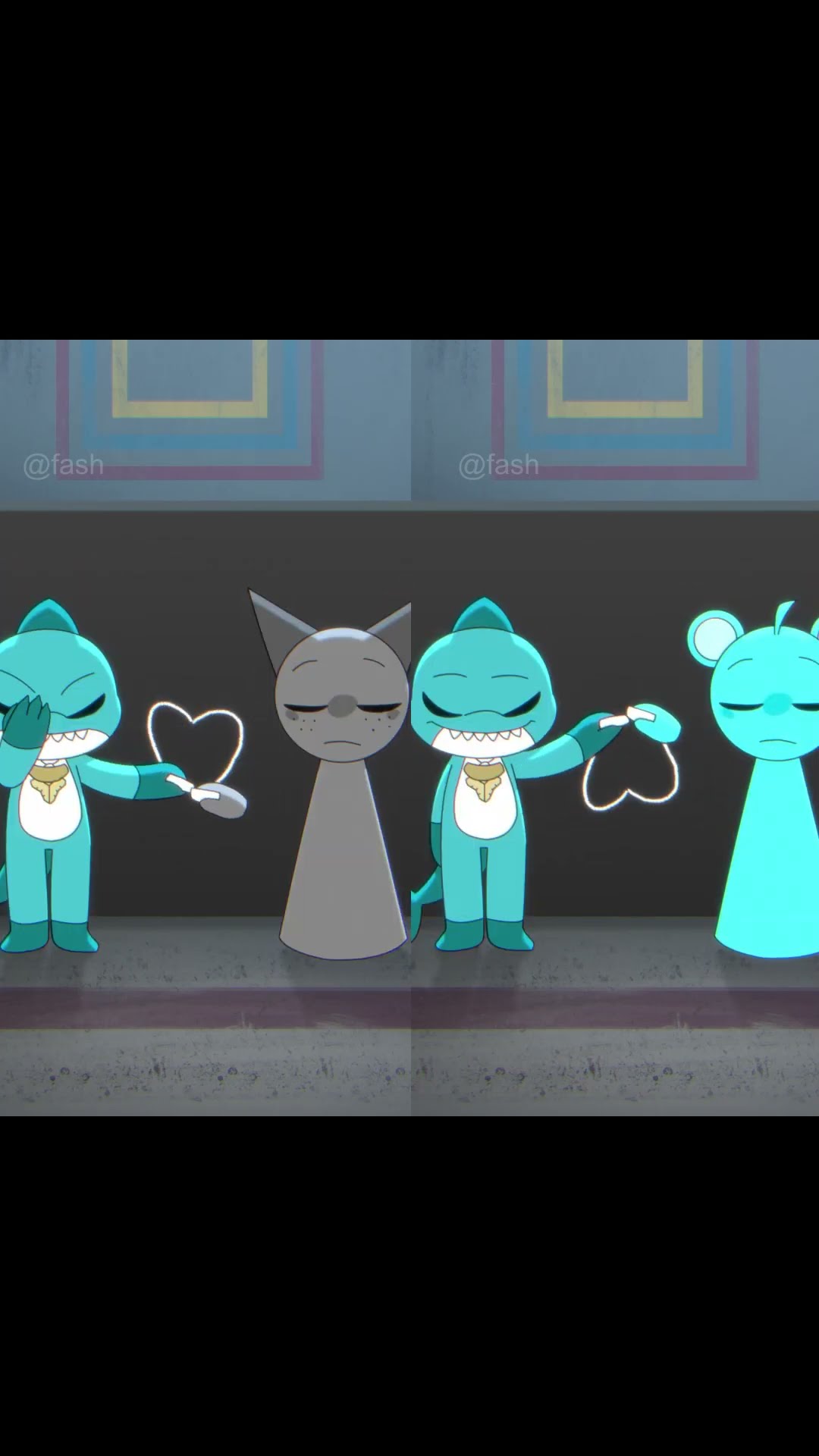 Heart Drawing Challenge Poppy Playtime and Sprunki (FASH Animation)