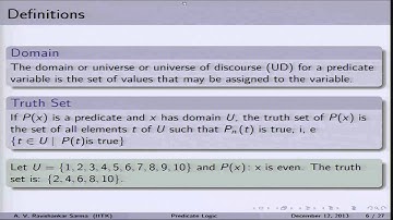Mod-01 Lec-37 Semantics of Predicate Logic
