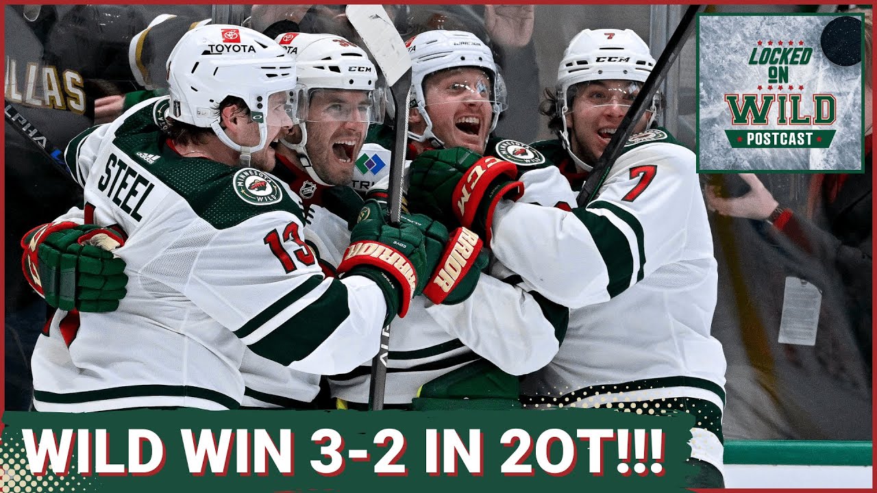 Hartman Goal in 2nd Overtime Helps Minnesota Wild to 3-2 Victory ...