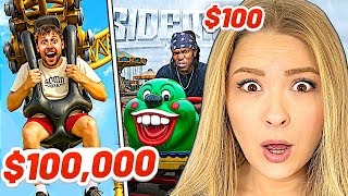 SIDEMEN $100,000 VS $100 THEME PARK (EUROPE EDITION) Reaction