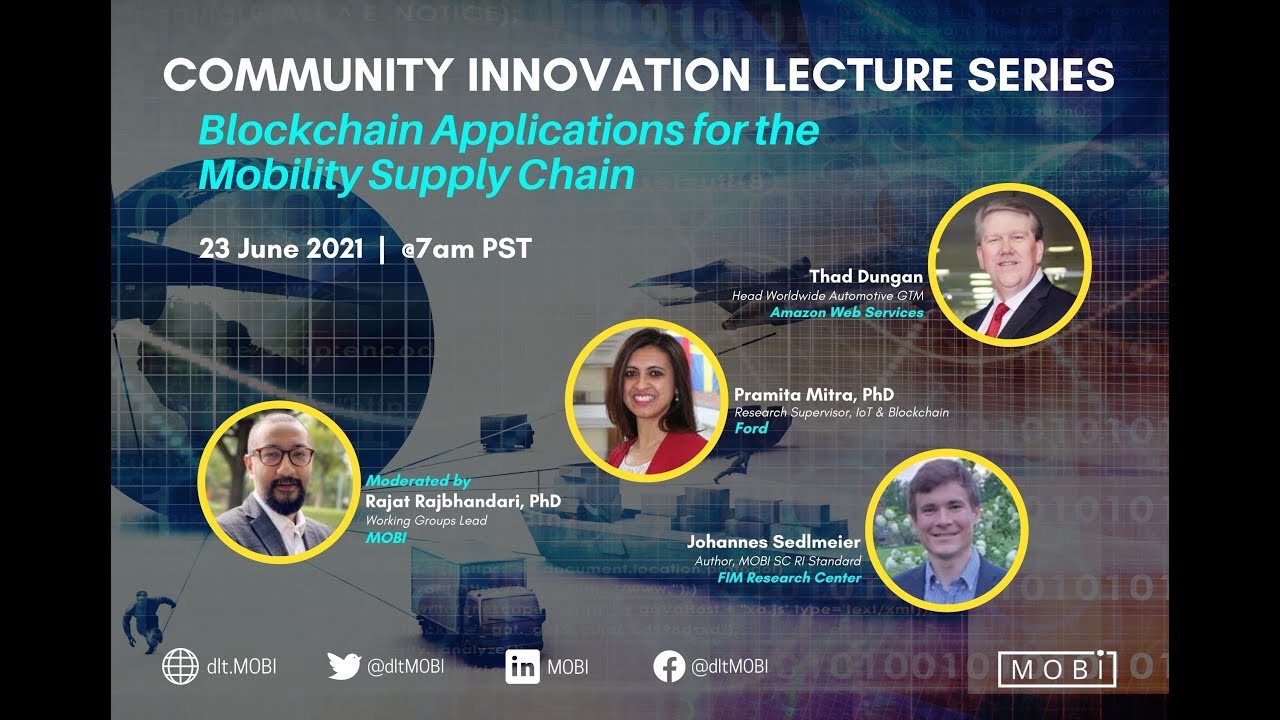 Blockchain Applications for the Mobility Supply Chain YouTube