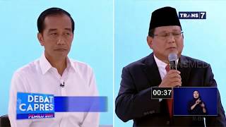 Jokowi Sebut Prabowo Kurang Optimistis  | DEBAT CAPRES KEDUA PILPRES 2019