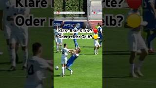 Klare Rote Karte? Oder Reicht Gelb? Schubser In Der Fußball-Regionalliga