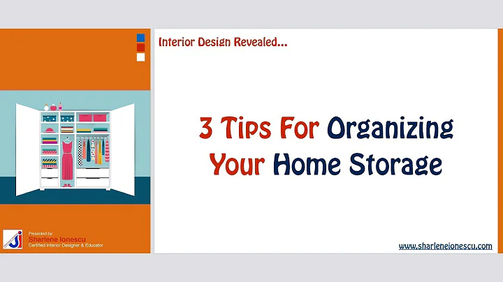 Interior Design Revealed 3 Tips For Organizing You...
