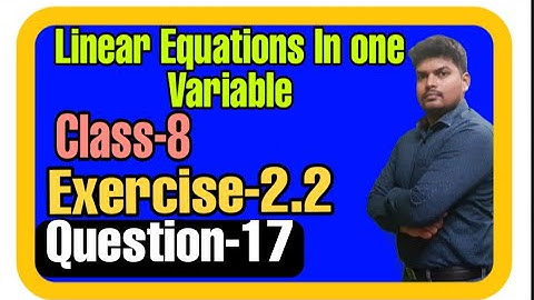 Q-17 Exercise-2.2|Class-8|The sum of the page numbers on the facing | Linear Equations in 1 variable