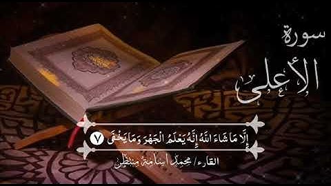 سورة الأعلى ، القارئ: محمد أسامة منتظر