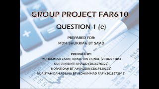 Group Project FAR610