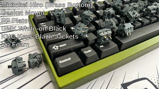 Monokei Hiro (Brass Bottom) | PP Plate | KNC Keys Black Jacket | Sound Test