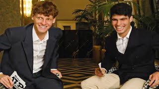 Sinner and Alcaraz Interesting Conversation Between Two Champions - Nitto ATP Finals 2024