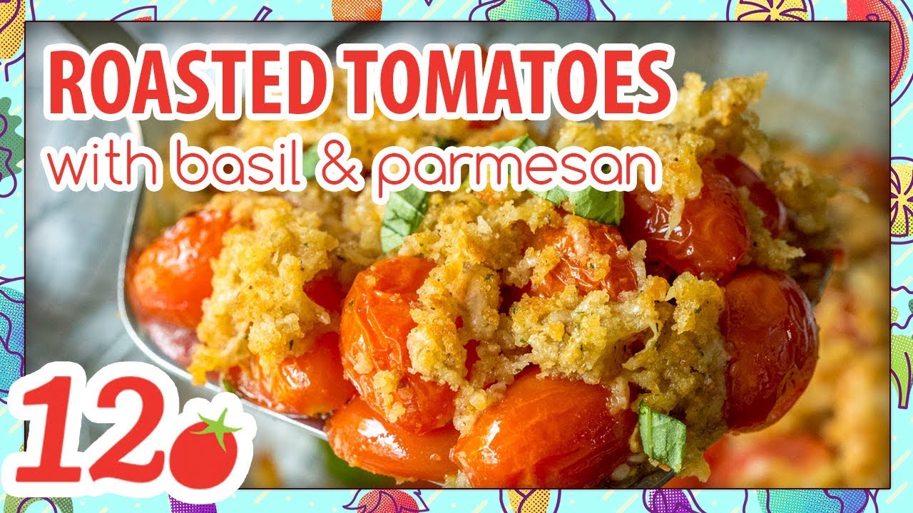 How to make : Roasted Tomatoes with Basil and Cheese Recipe - YouTube