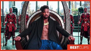 Killmonger Becomes The King Of Wakanda Scene | Black Panther (2018) Movie CLIP 4K