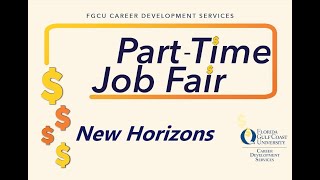 Fgcu 2021 Part-Time Job Fair - New Horizons