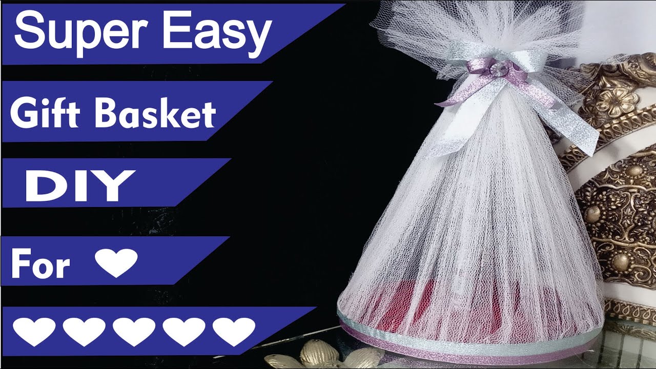 How To Make Basket At Home DIY Gift Basket Idea By Lush Crafts