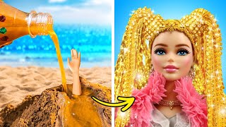 I FOUND A LOST Doll IN THE SAND 🙀 *INCREDIBLE & Fun Makeover 💄✨*