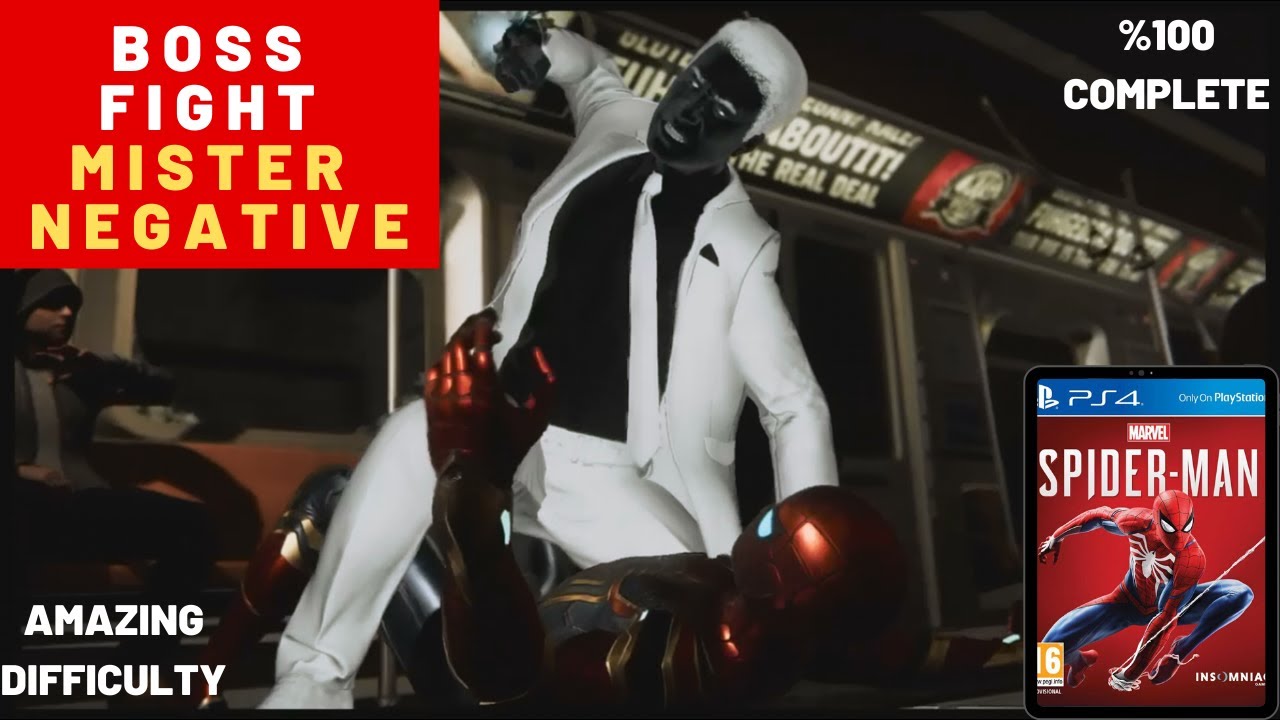 BOSS FIGHT MISTER NEGATIVE SPIDER MAN PS4