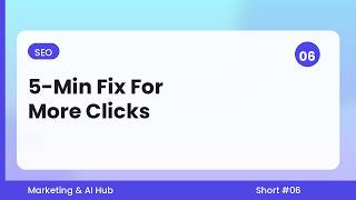 The 5-Minute SEO Fix That Gets You More Clicks YouTube