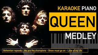Queen Medley | Piano Karaoke + Partitura | sheet music