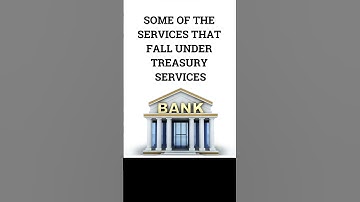 What is TREASURY SERVICES ?👍🔥#shots #viral #trending #banking #corporatefinancialreporting #bank