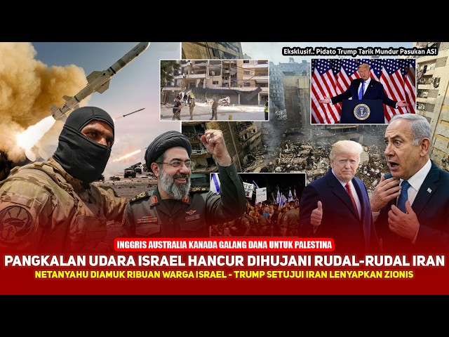 ISRAEL TINGGAL NAMA! Netanyahu ngemis perlindungan, Trump menolak! Iran pecah belah kaum Zionis