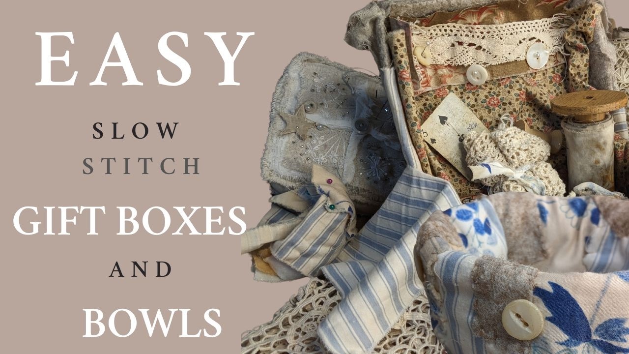 You'll LOVE these EASY Gift IDEAS To Make Anyone Happy! Slow Stitching, for beginners