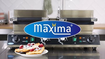 Maxima Belgian Waffle Maker - Double - 4 Waffles