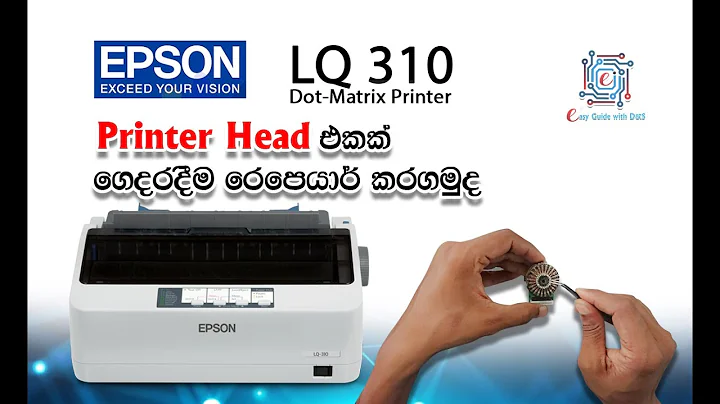 How to Repair Epson LQ-310 Printer Head | A-Z Beginner's Guide 2023 Replace pin  Epson LQ-310 Head