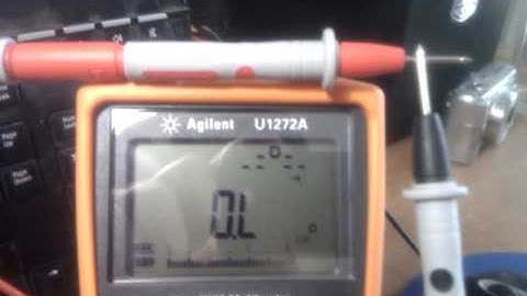 Agilent U1272A Continuity Demonstration