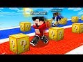 MINECRAFT 1v1 LUCKY BLOCK RACE with MY LITTLE BROTHER! (MCPE)