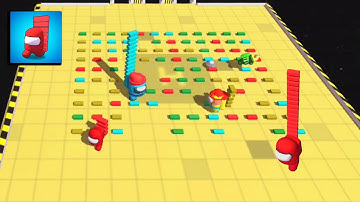 Impostor Bridge Race! 👿👿 Red Impostor! All Levels Gameplay Android,ios