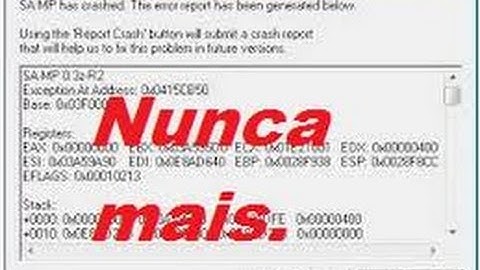 Como solucionar o Erro Report Crash Samp 2016!(Dicas)