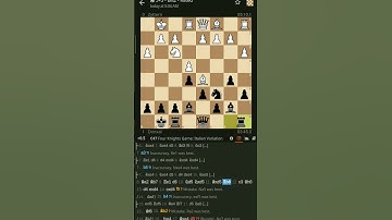 Four knights: Italian variation.