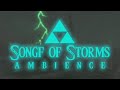 Song of storms  study music  ambience 10 hours  relaxing nintendo music  legend of zelda ost