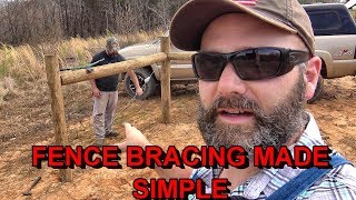 FARM FENCE BRACING MADE EASY...MEET AN AWESOME 13 YEAR OLD YOUTUBER!