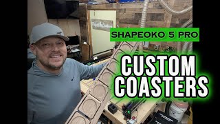 Walnut Coasters on the Shapeoko 5 Pro cnc