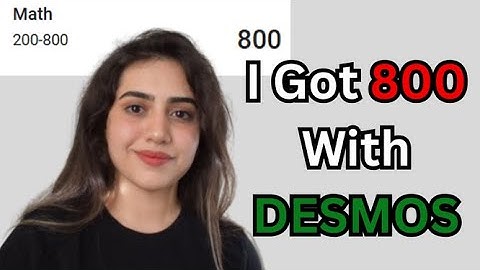 I Solved a Full SAT Math Timed Test Using Desmos (Scored 800)