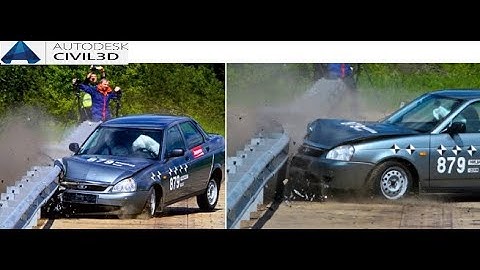 ОДД Силовое ограждение в Civil 3D