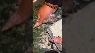 💛🪴 pasted gymchalk + floral foam #asmr #oddlysatisfying #gymchalkasmr #floralfoam #fypシ゚viral