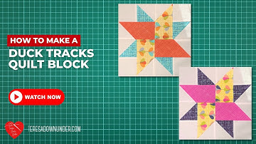 How to make a Duck tracks quilt block