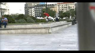 Kickflip double gap - Slow motion