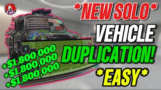 *NEW* INSANE BEST SOLO *EASY* CAR DUPLICATION GLITCH - LOW REQUIREMENT - $1.8MILLION - GTA 5 Online