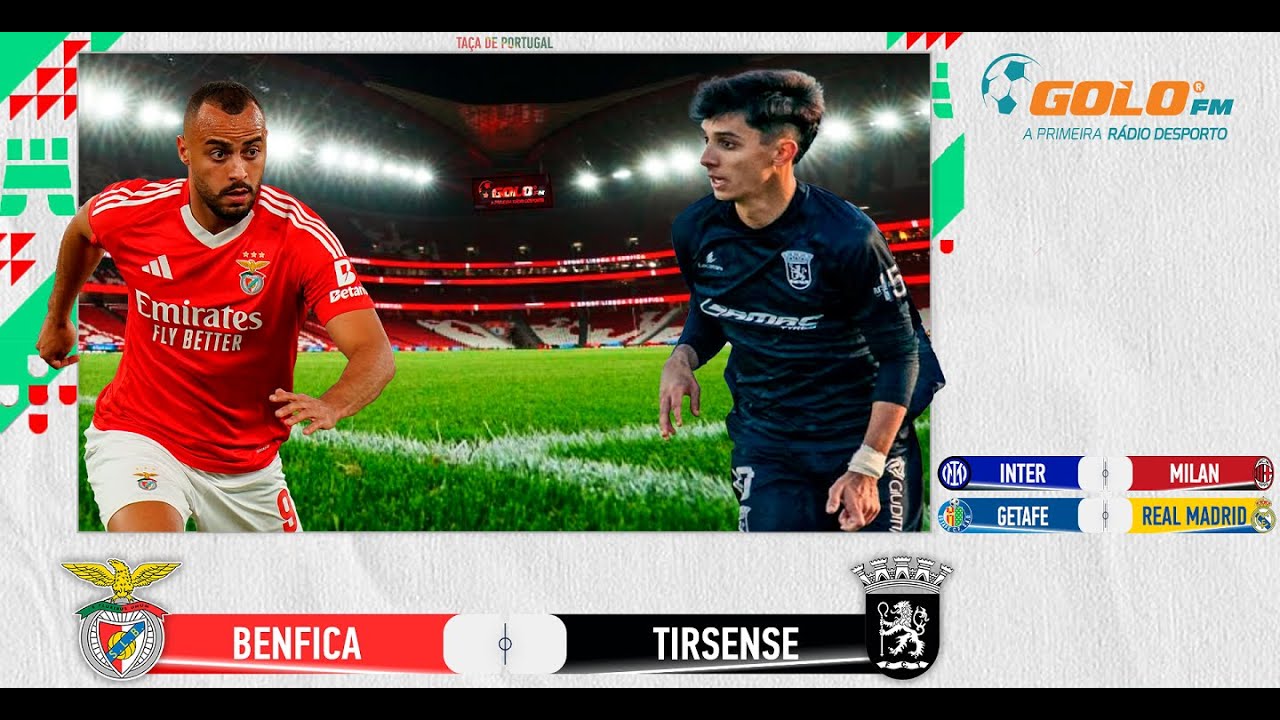 Direto ⚫ Benfica vs Tirsense - YouTube