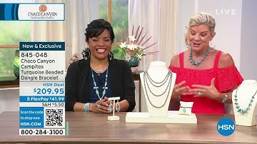 Chaco Canyon Campitos Turquoise Beaded Dangle Bracelet