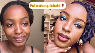 FULL MAKE UP TUTORIAL WITH AFFORDABLE PRODUCTS IN BURUNDI 🇧🇮 ||Girls let’s learn together 💄😍