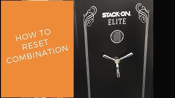 How to change or reset combination on Stack On gun safe.