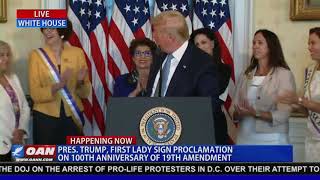 President Trump announces he will sign a posthumous pardon for Susan B. Anthony