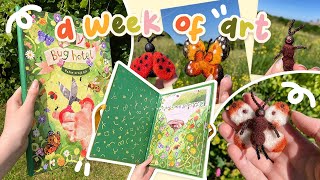 A Week of Art | Finishing touches for my final project, making felted insects! @artwithem6635