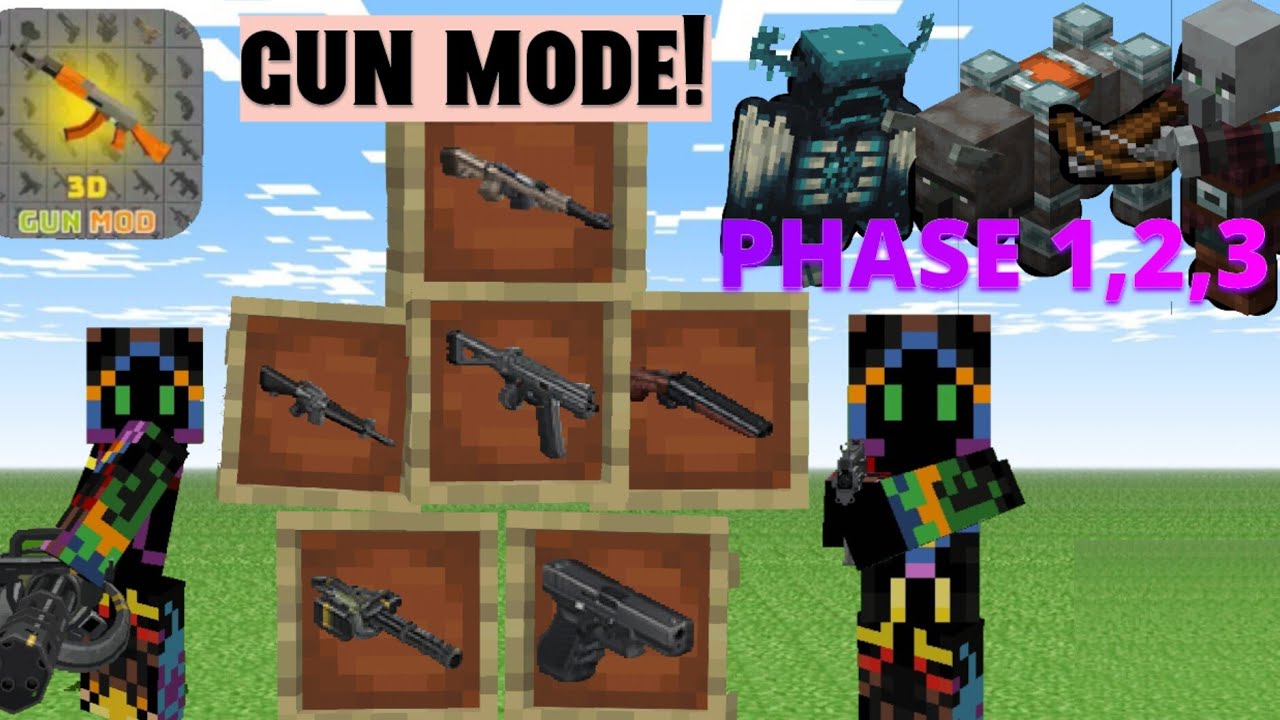 MINECRAFT GUN MODE! ON ANDROID! [Minecraft Gameplay] - YouTube