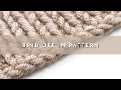 How to Bind Off in Pattern | Right Handed